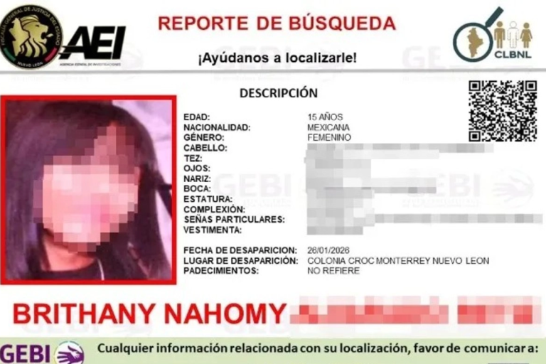 Vinculan a proceso a menor implicado en el feminicidio de Brithany en Nuevo León.